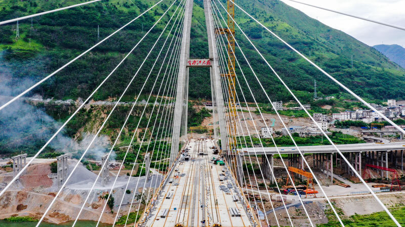昭通市委宣传部供图金沙江特大桥是g7611国高网都香高速公路的控中栽