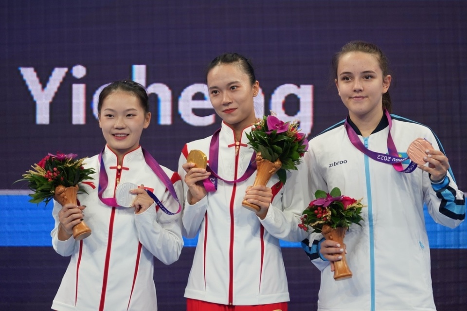 其中,朱雪莹是东京奥运会蹦