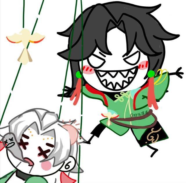 元歌的战令皮,本体和傀儡截然不同的两个状态,表情拿捏了.