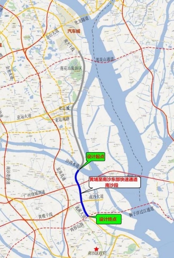 廣州東部路網有大動作黃埔到南沙將建快速通道