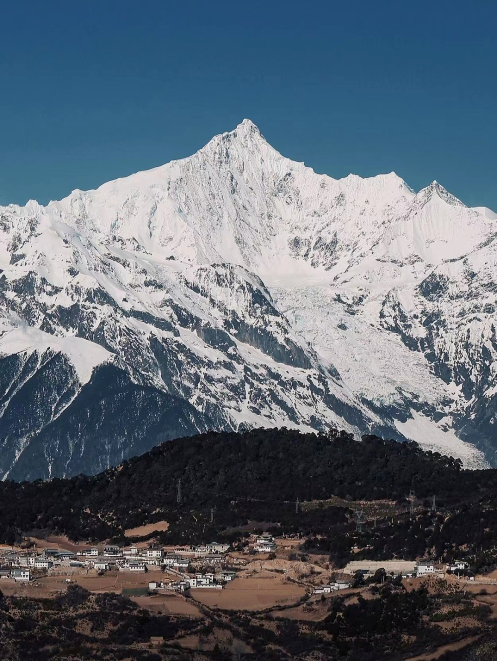 梅里雪山图片 观景点图片