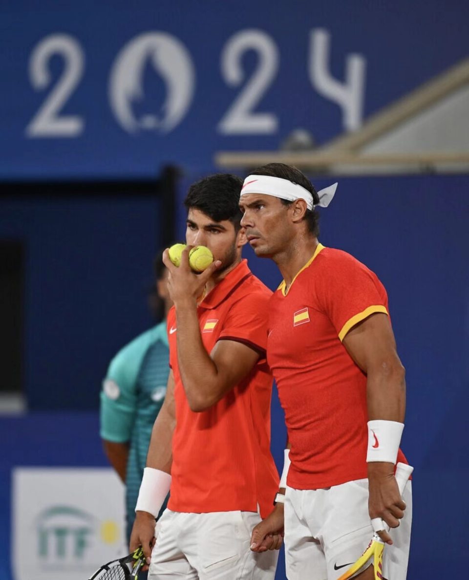 这是阿尔卡拉斯的第一届奥运会，也是纳达尔的最后一届奥运会-腾讯新闻