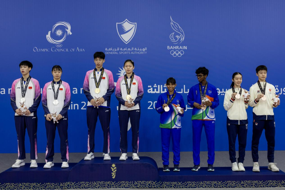 奏国歌！中国队包揽亚青运全部项目冠亚军