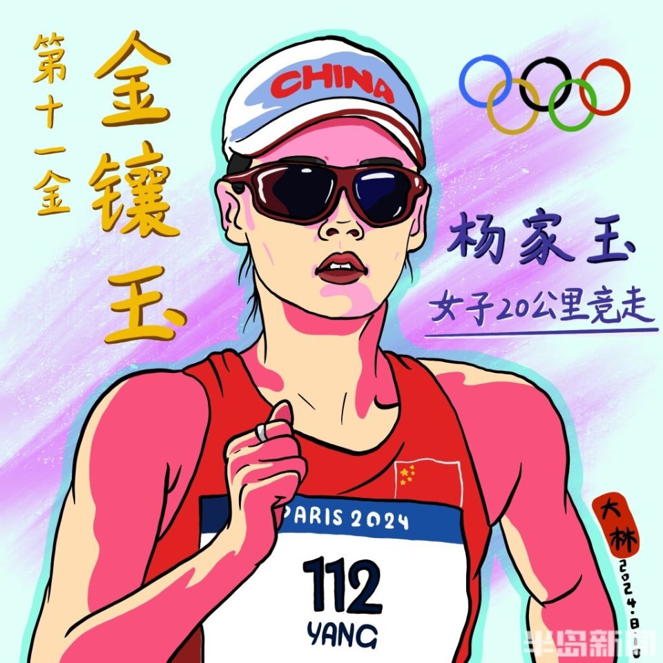 用萌萌的漫画致敬棒棒的中国奥运健儿