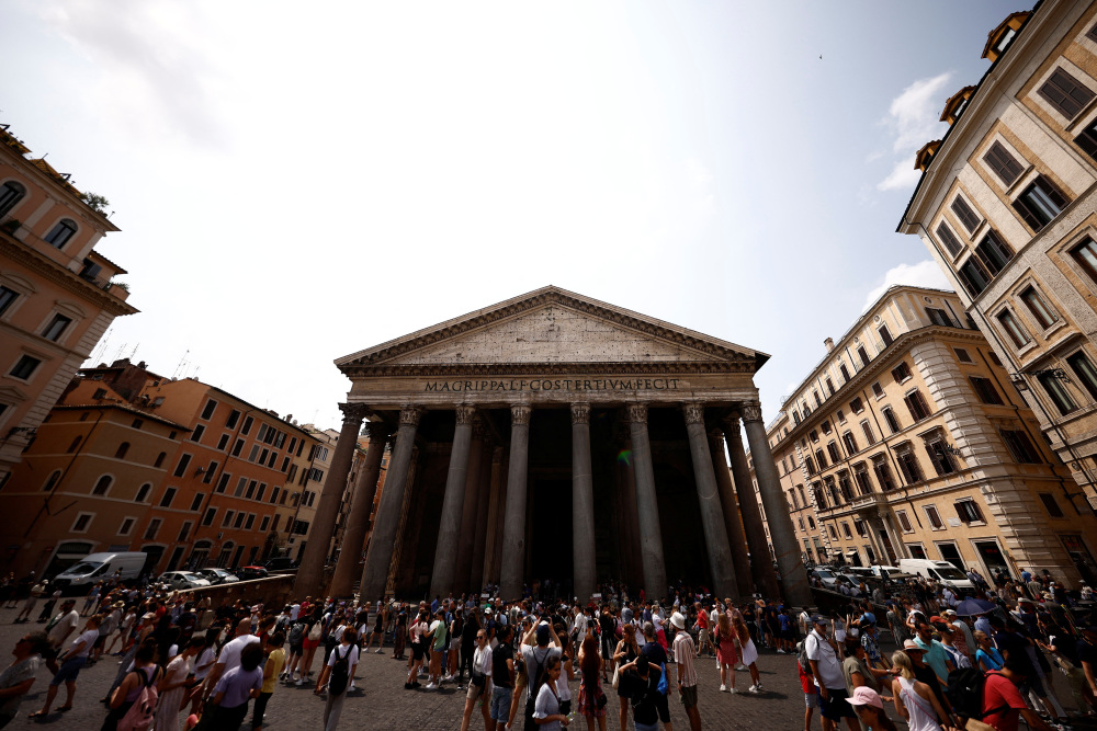 (外代一线)罗马万神殿:购票参观_腾讯新闻