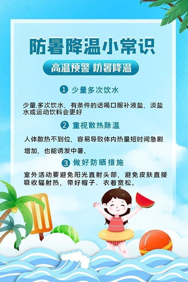 夏季防暑降温温馨提示图片