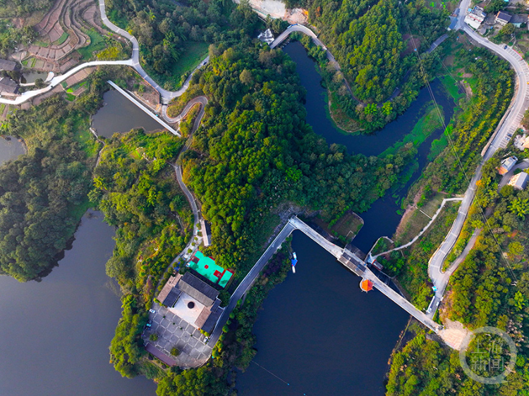 巴南:龙岗水库生态美