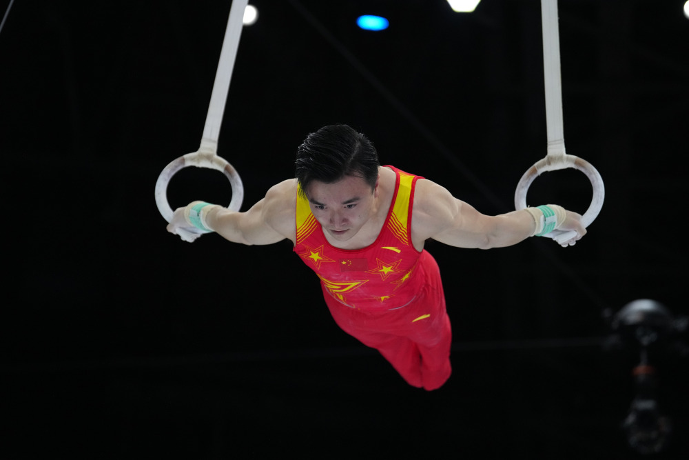 体操——安特卫普世锦赛:中国选手刘洋夺得男子吊环冠军_腾讯新闻