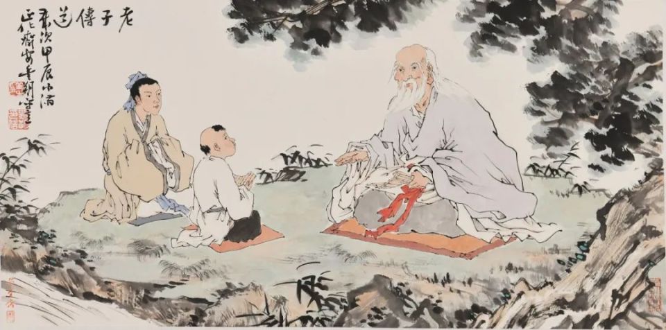 《老子传道》66x33cm▲《观音像》67x43.