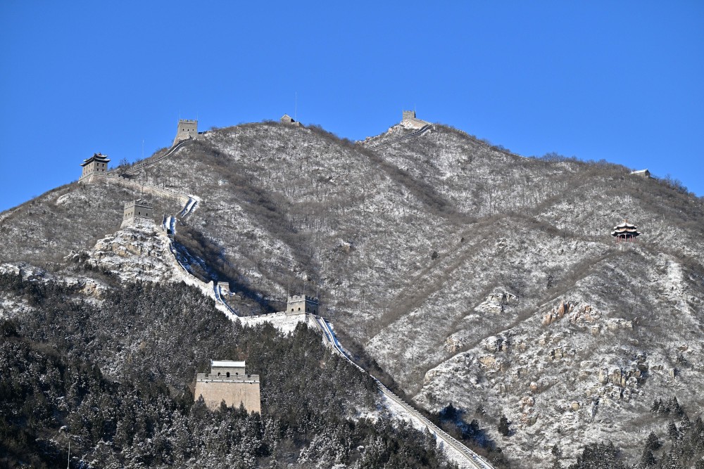 雪后居庸关长城