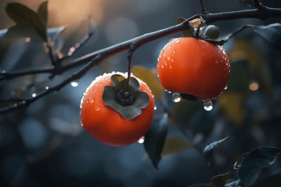 红红火火的柿子红红火火的日子