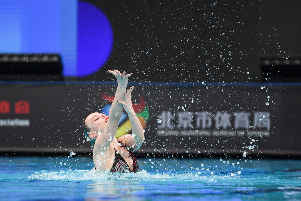花样游泳世界杯北京站开赛