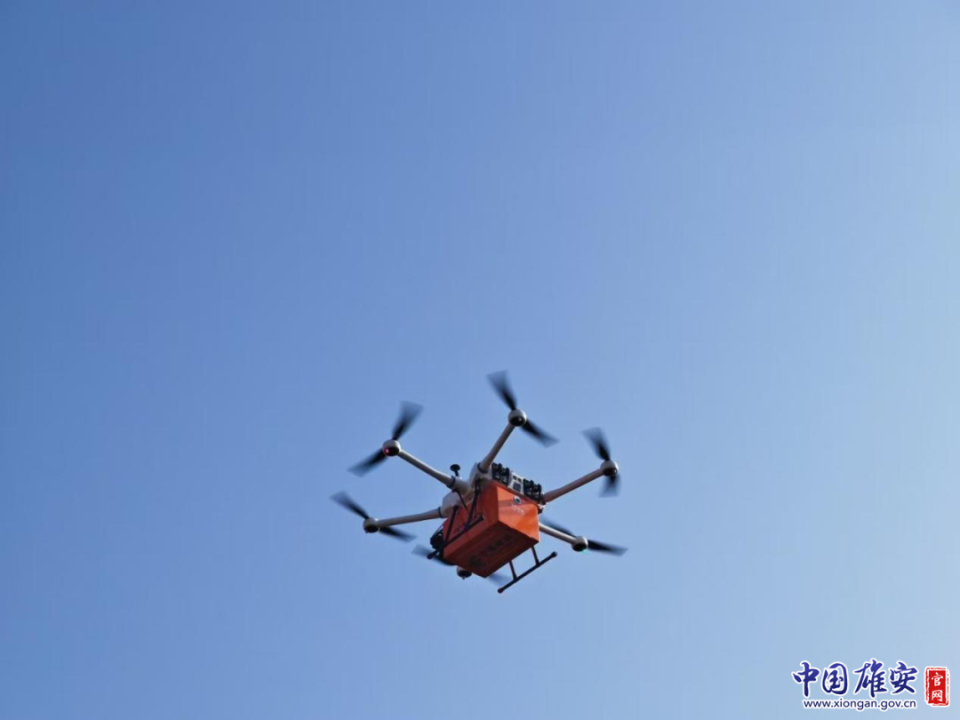 雄安空中邮路来啦！白洋淀无人机邮路首飞成功
