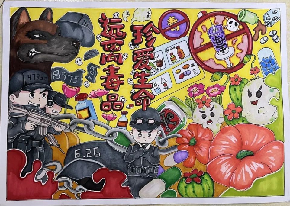 福安首届禁毒绘画大赛获奖作品出炉!