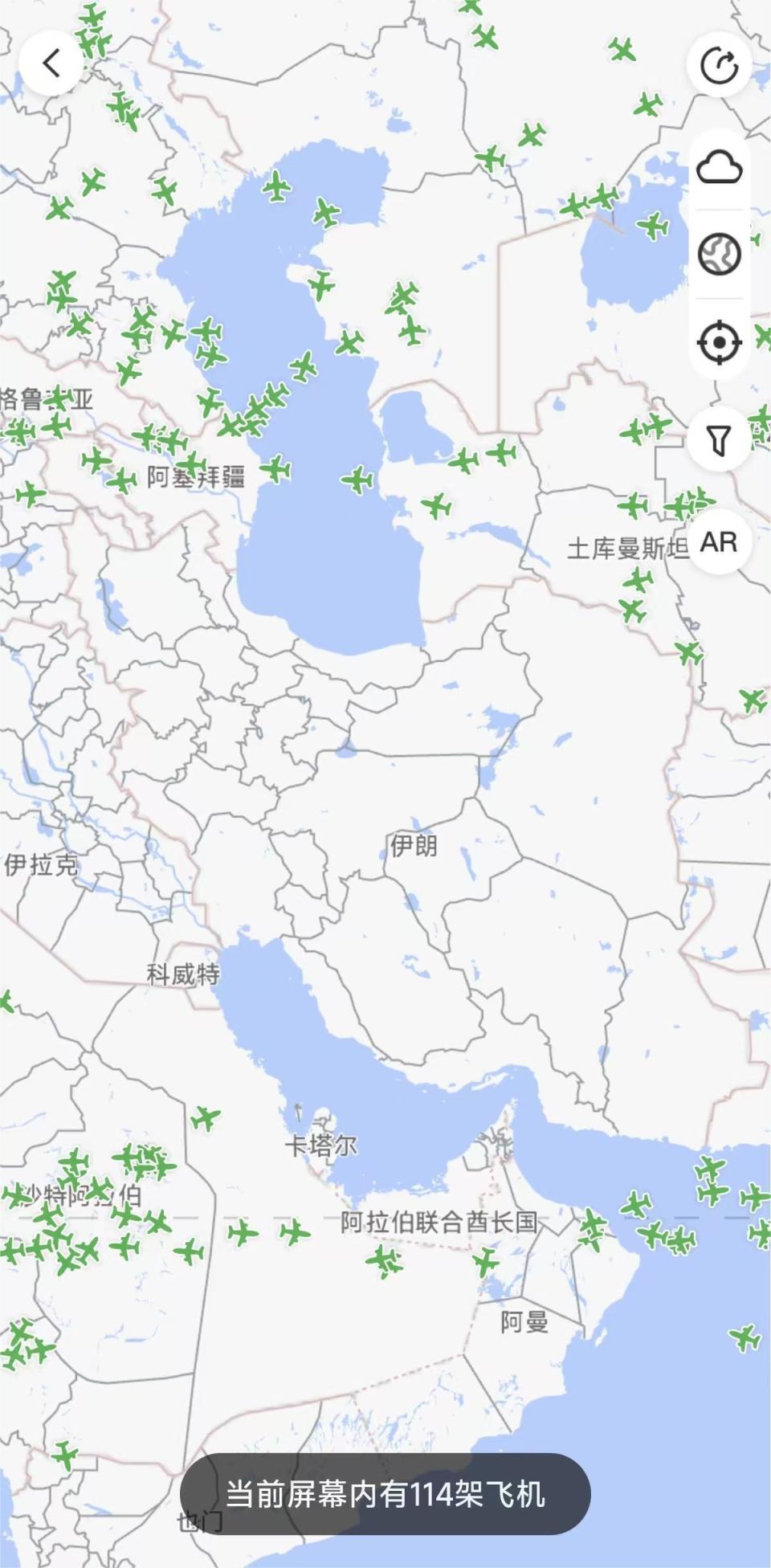 中东航线持续受影响，伊朗领空目前无民航飞机经过_腾讯新闻