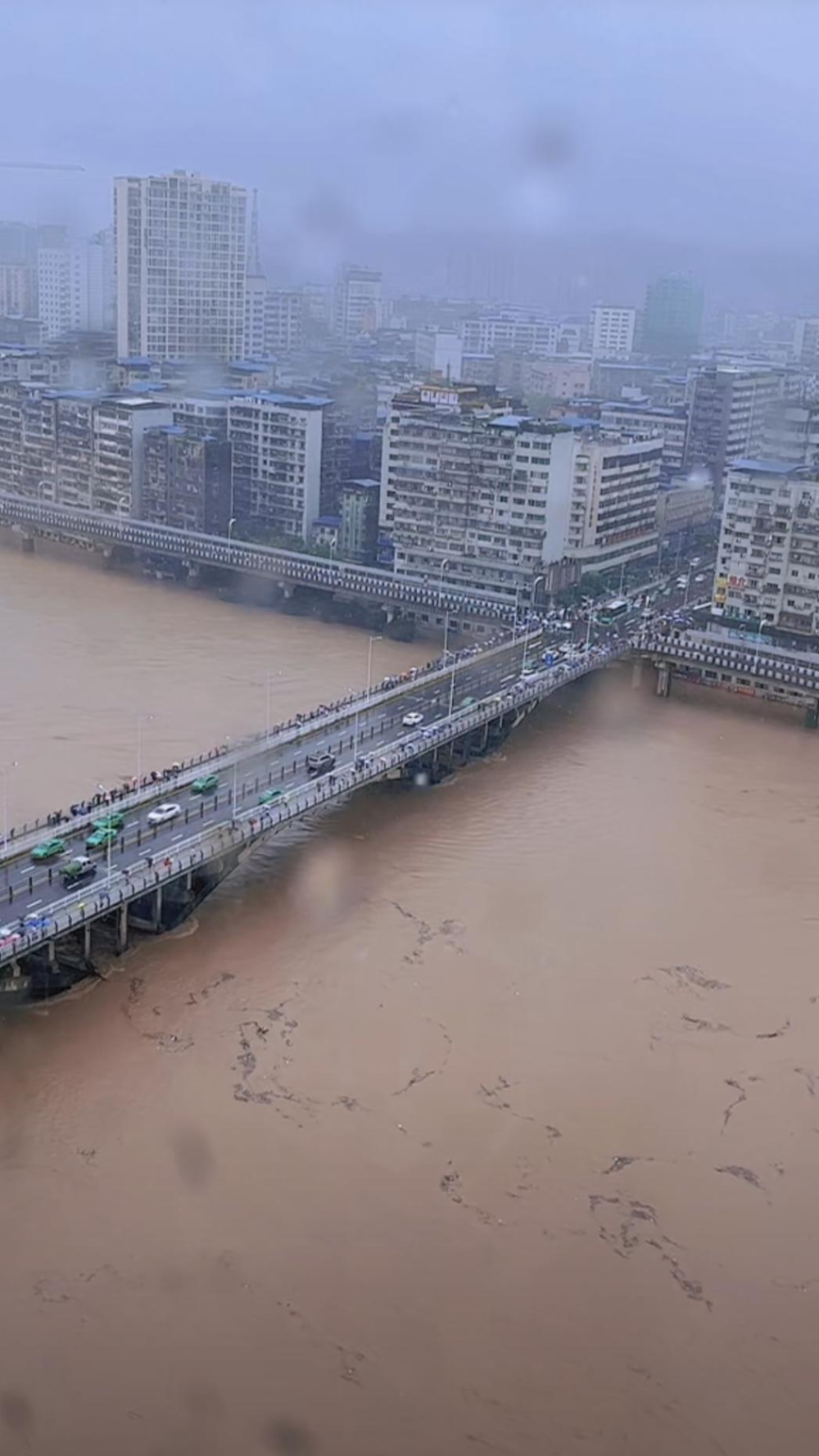 市民直播州河洪水画面截图另据达州市达川区防汛抗旱指挥部防汛规告