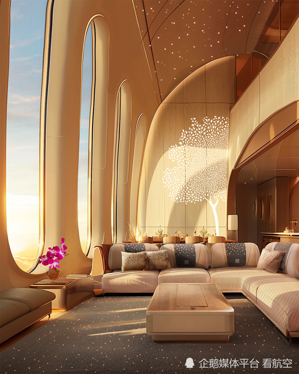 空中机场你见过吗阿联酋航空在愚人节通过社交平台表示这座380层高的