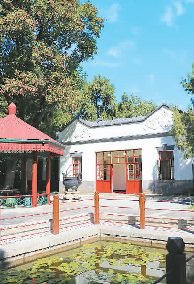 石 硕摄潘旭涛制图图②:颐和园益寿堂.