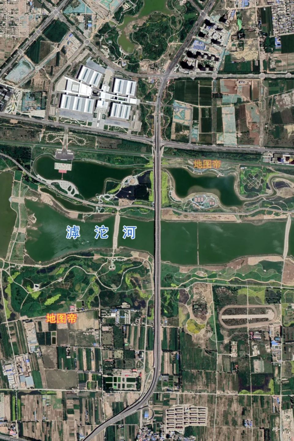 滹沱河地图卫星图片