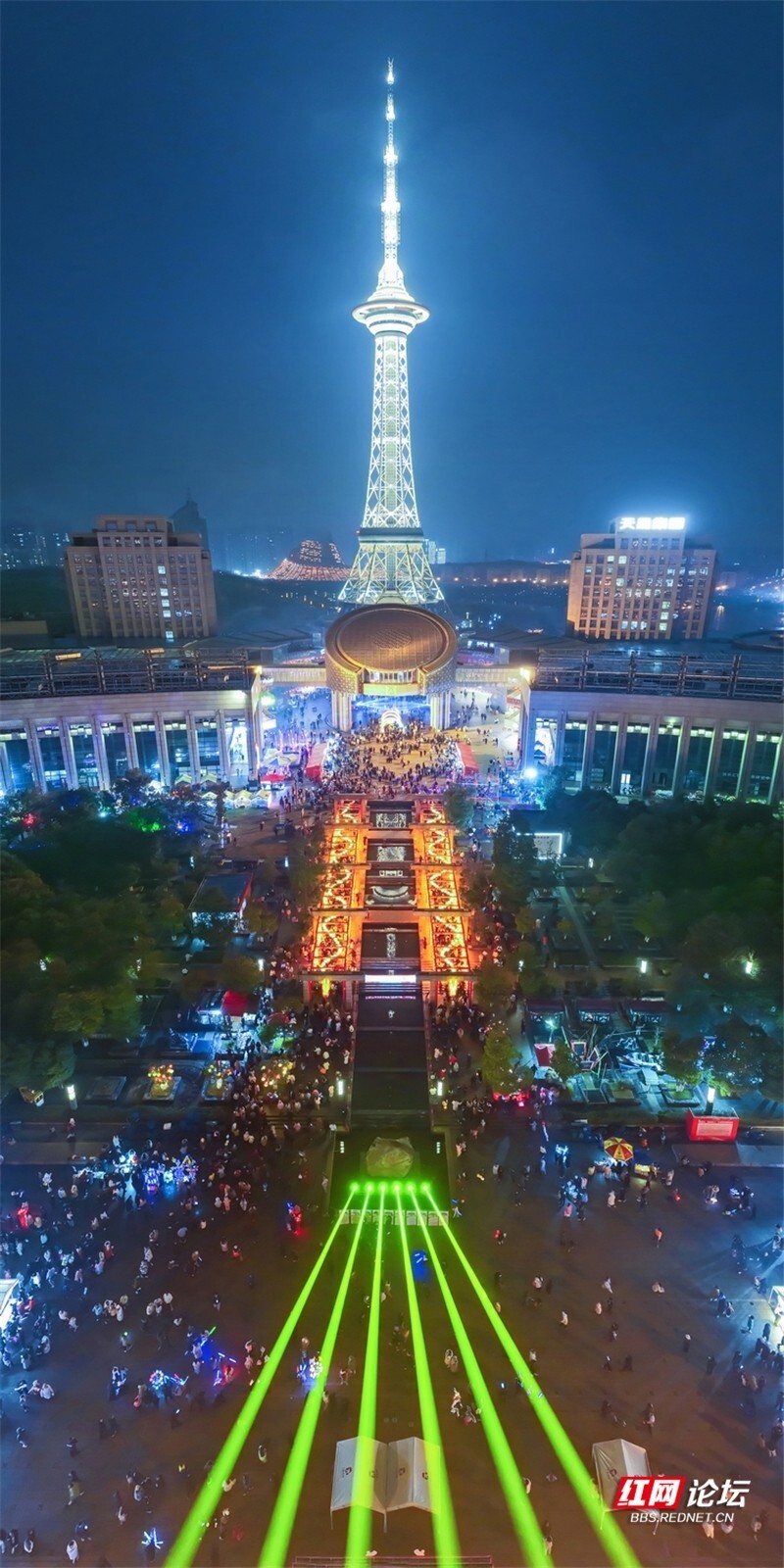 我的大城小镇丨株洲首届神农庙会夜景高清美图,看得见的热辣滚烫!