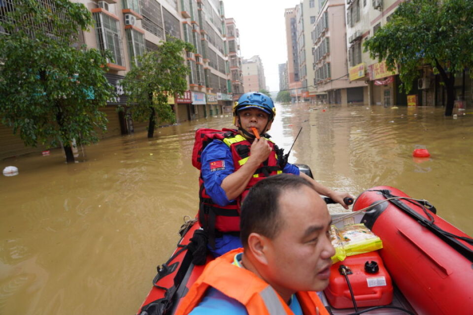 广东北江或遭近百年一遇洪水,浛洸镇转移受灾群众