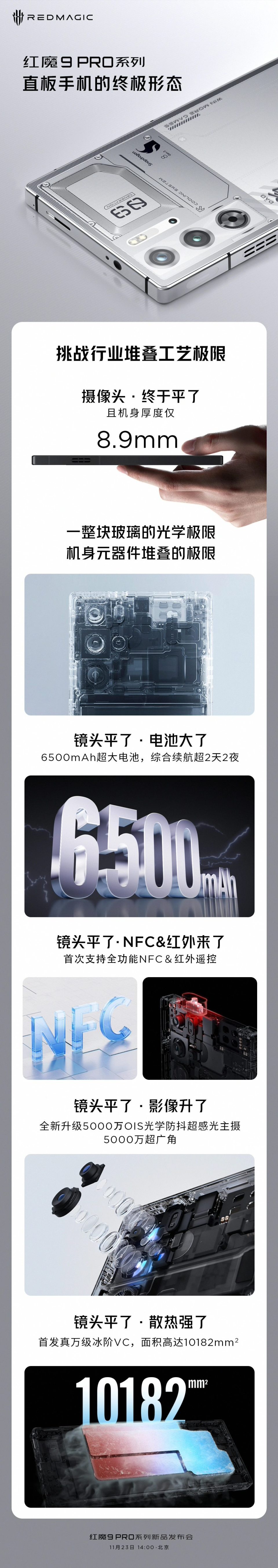 红魔9 Pro手机安兔兔跑分2290773分，搭载第三代骁龙8 第2张图片