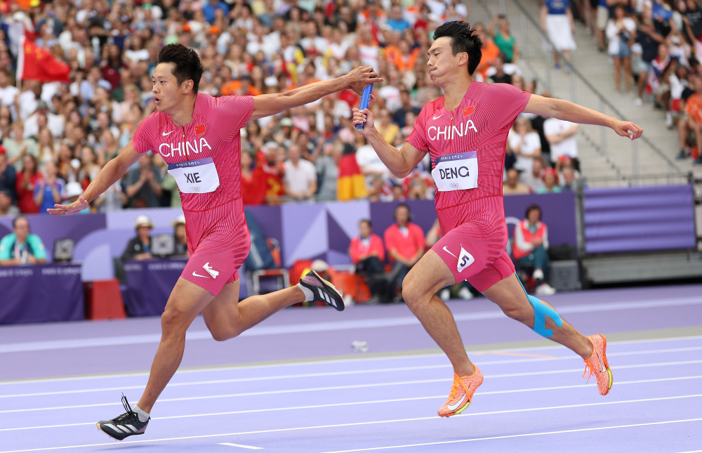 巴黎奥运会丨田径——男子4x100米接力赛况(3)