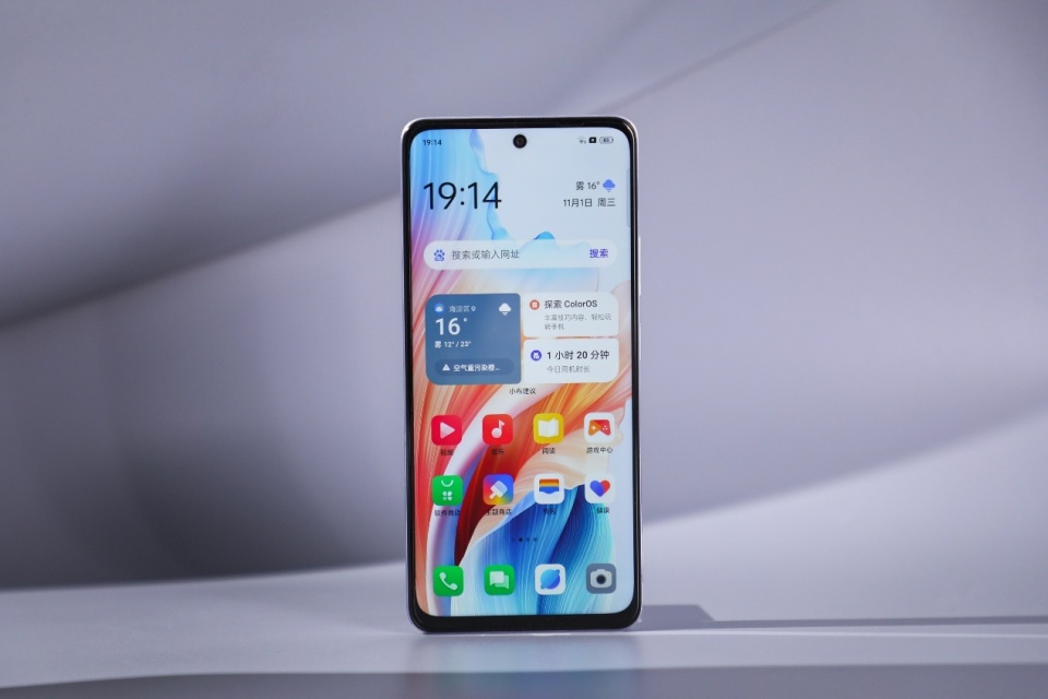 后盖宛如冰晶般精致闪耀oppoa2手机外观图赏