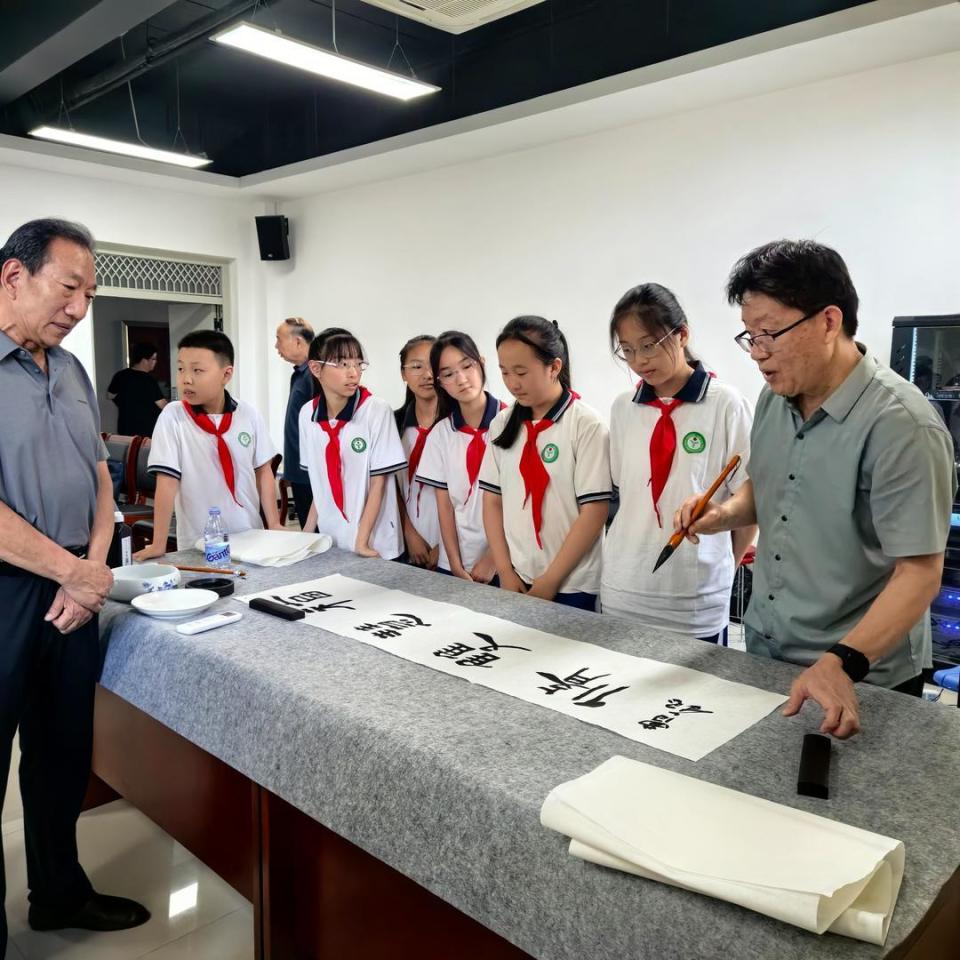 市教体局关工委主任李洪友说:"艺本是启迪学生心灵的金钥匙,艺术也