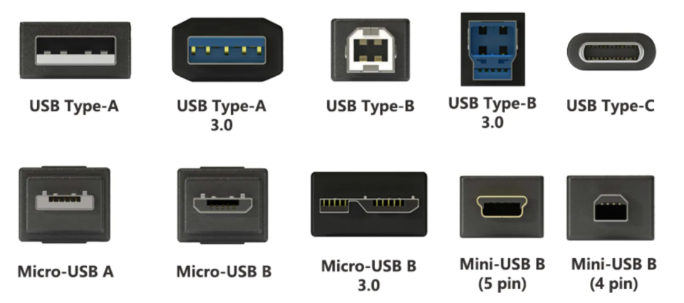 type-a口,就是插电脑的,usb3.0 这个口子是蓝颜色的.