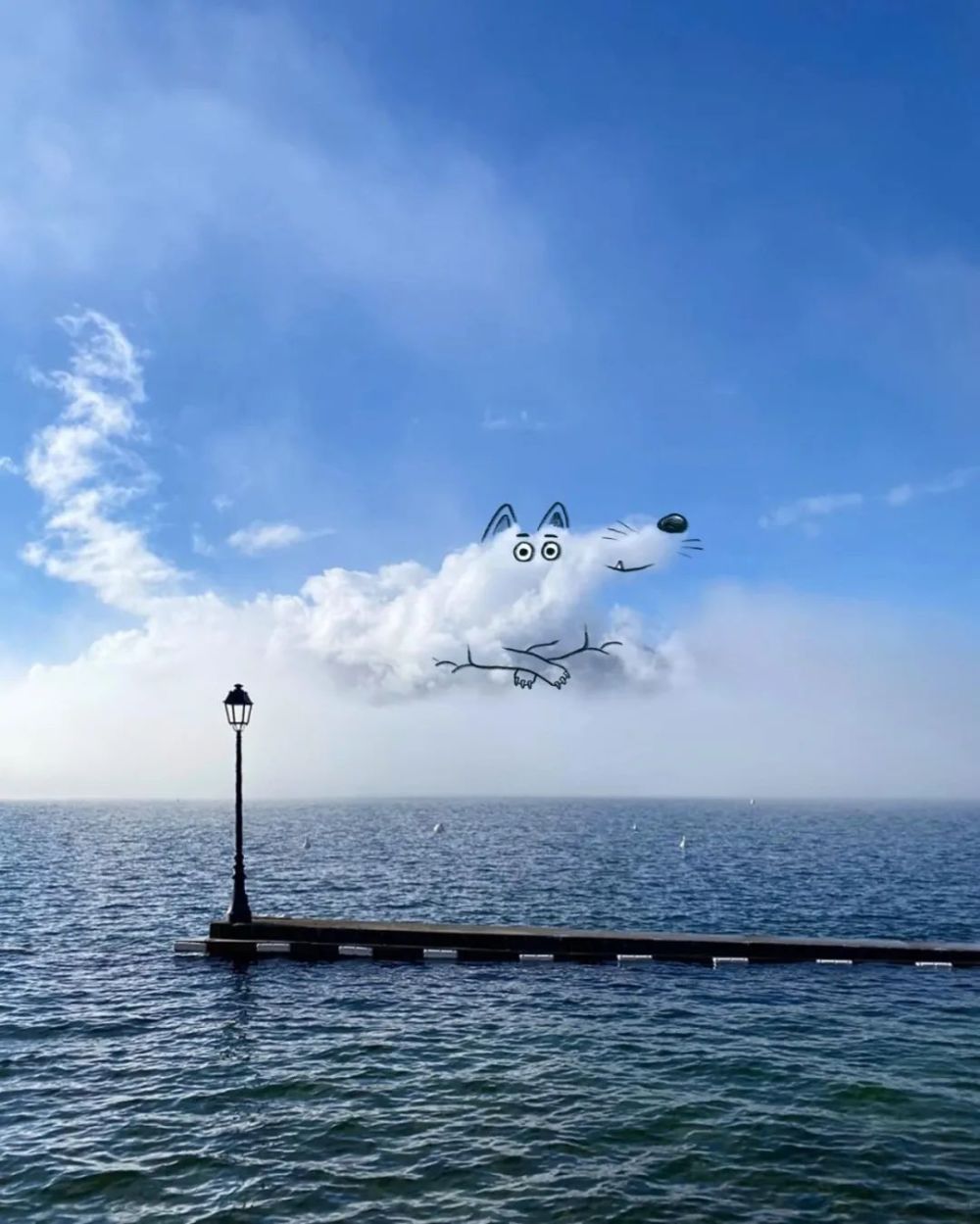 50幅创意十足的云彩涂鸦,满满的治愈感,让你一次看个够_腾讯新闻