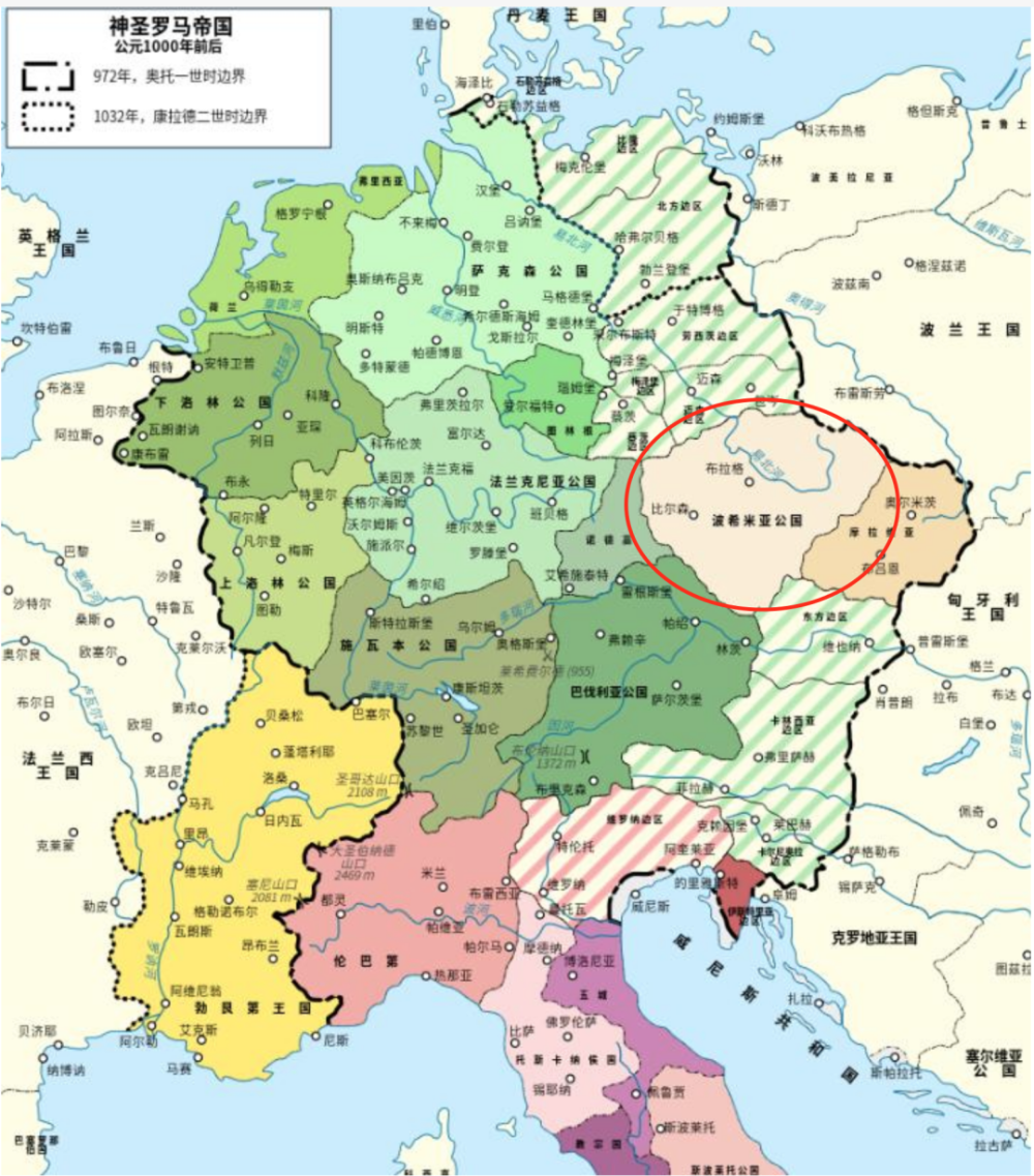 波西米亚王国版图图片