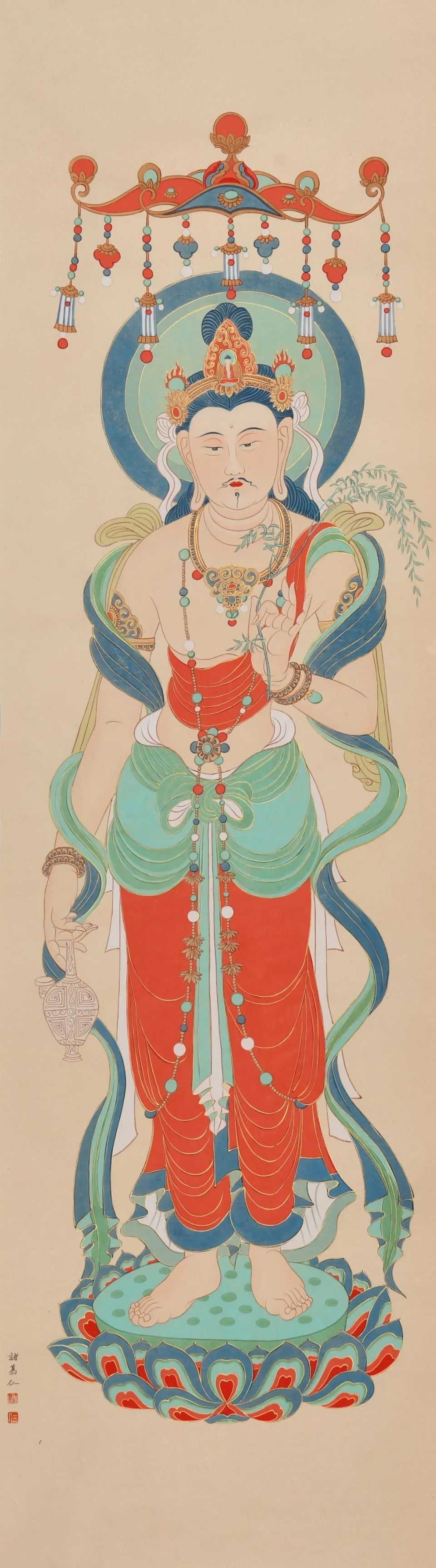 绘画实践中,本场荣宝斋在线展示的微拍作品便体现出诸葛仁的深厚功底