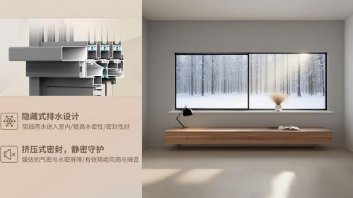 把风景装进家里 维为125全景（悬浮）推拉窗