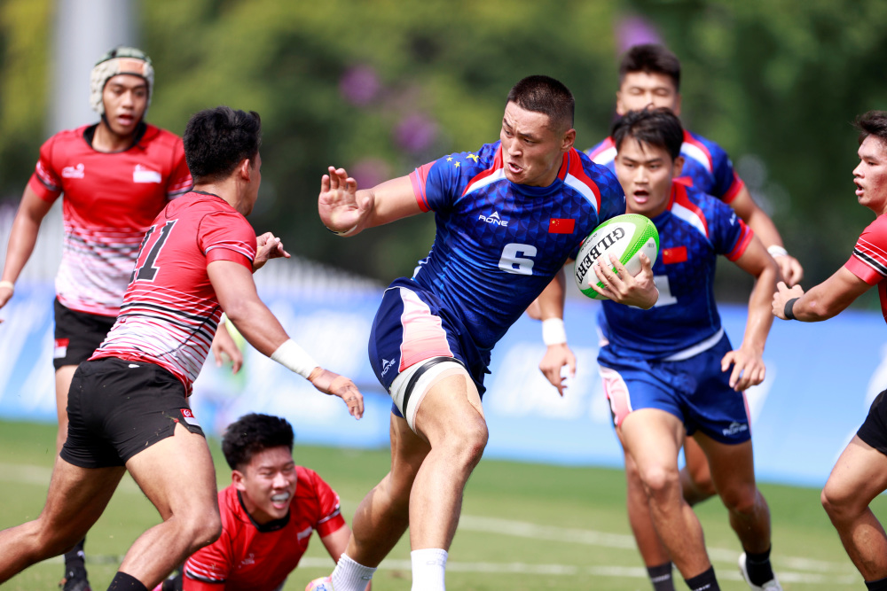 七人制橄榄球——男子四分之一决赛:中国胜新加坡_腾讯新闻