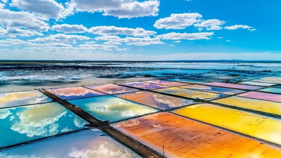 看锡林郭勒丨草原上的天空之镜额吉淖尔盐湖