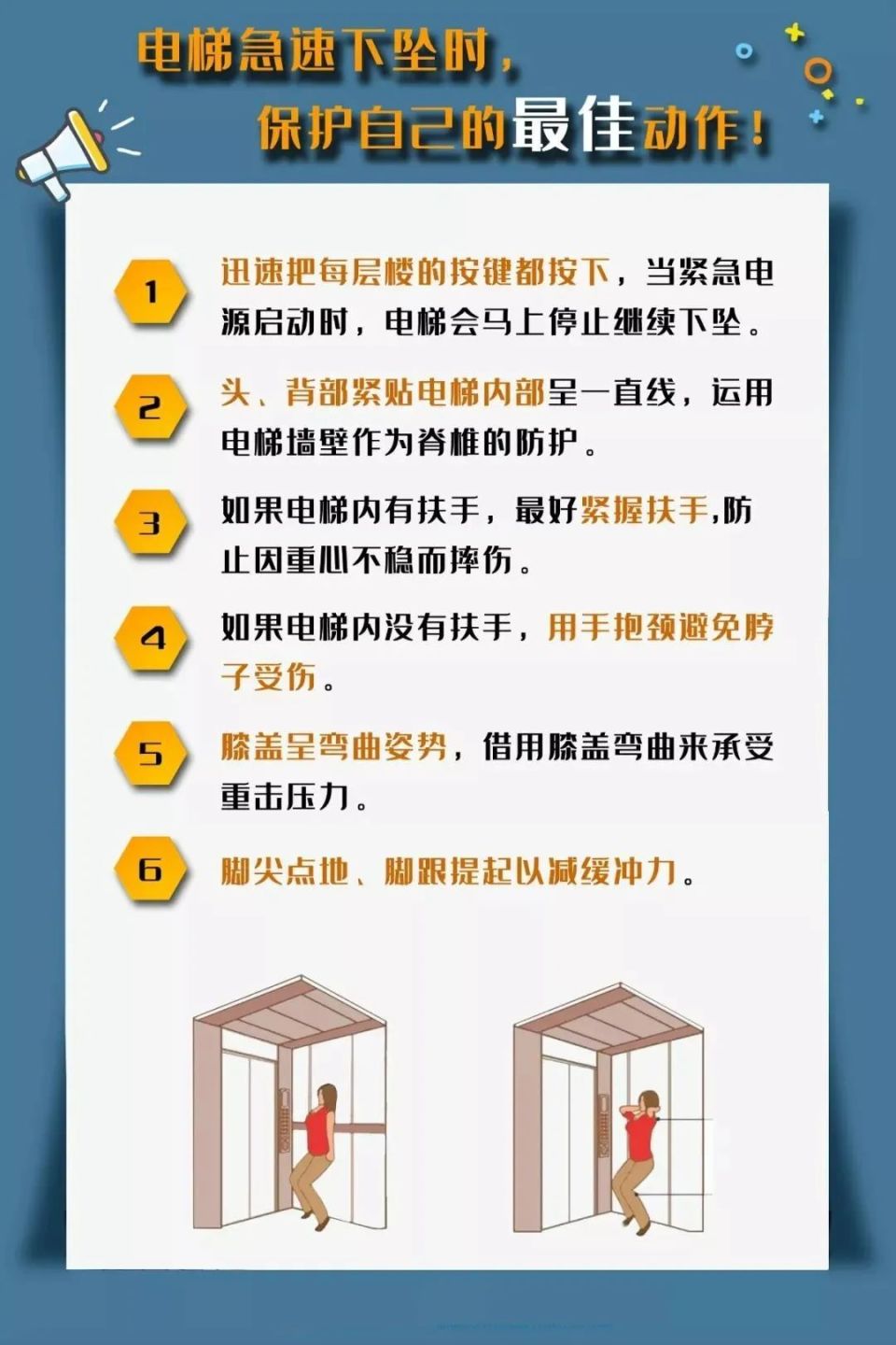 了解关于电梯的安全知识电梯突然故障,如何自救?