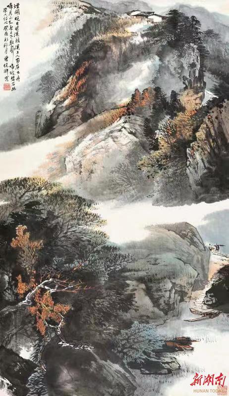 湘江周刊封面丨真境逼而神境出曾晓浒的山水画
