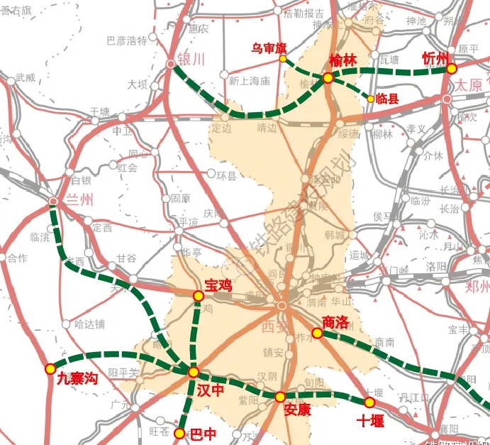 汉十高铁最新路线图图片