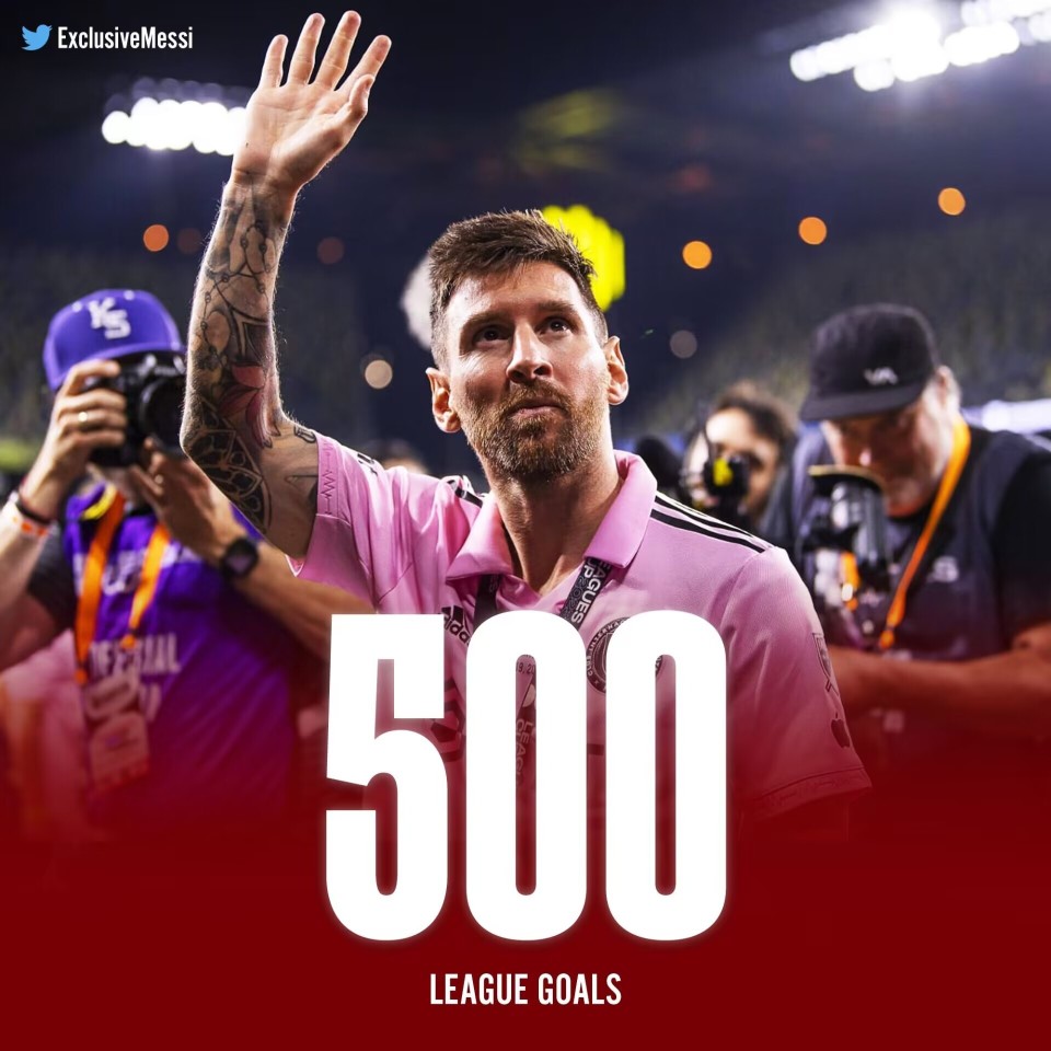 双响梅西罕见头球破门达联赛500球里程碑历史第二人仅逊c罗