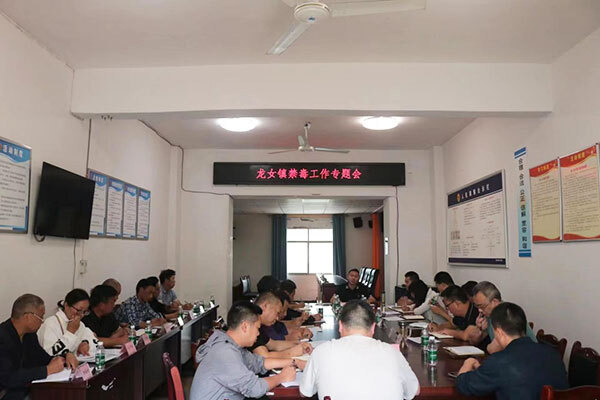武胜县龙女镇人民政府开展"领导干部讲禁毒"活动