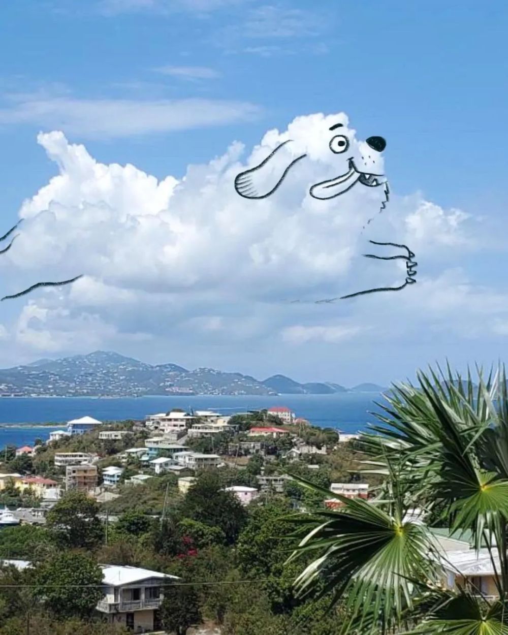 50幅创意十足的云彩涂鸦,满满的治愈感,让你一次看个够_腾讯新闻