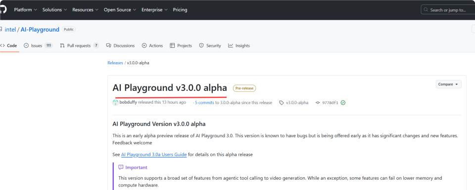 AI Playground 3.0.0 Alpha发布：英特尔本地AI工具迎来重大更新_腾讯新闻