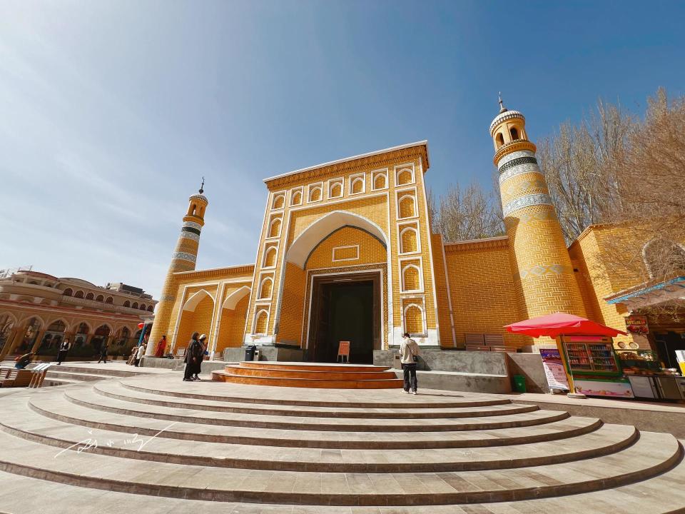 新疆喀什有一座重要的清真寺,就在5a景区内,还是全国文保单位_腾讯