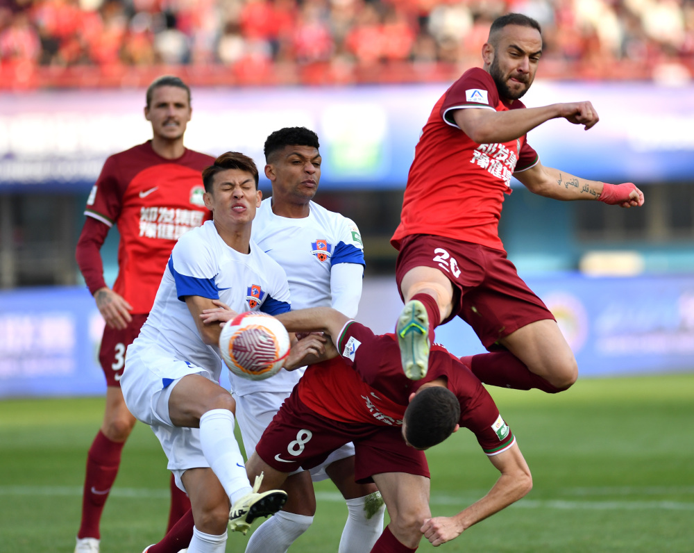 足球——中超:河南俱乐部酒祖杜康平梅州客家