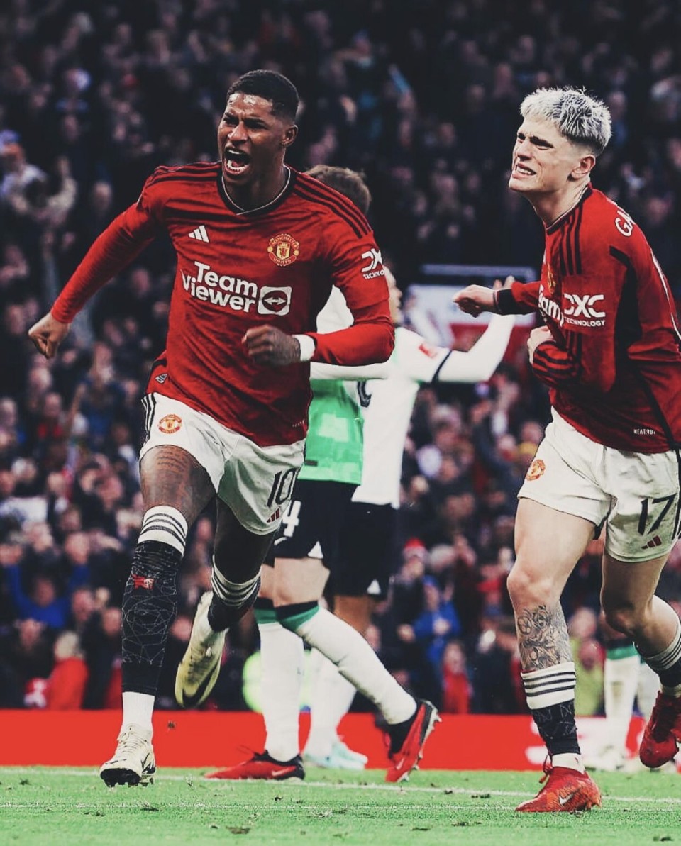 拉什福德社媒发布照片和个人集锦,庆祝曼联晋级足总杯四强