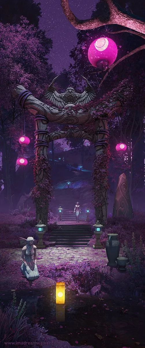 魔兽精美手机壁纸欣赏:泰达希尔的暗夜精灵