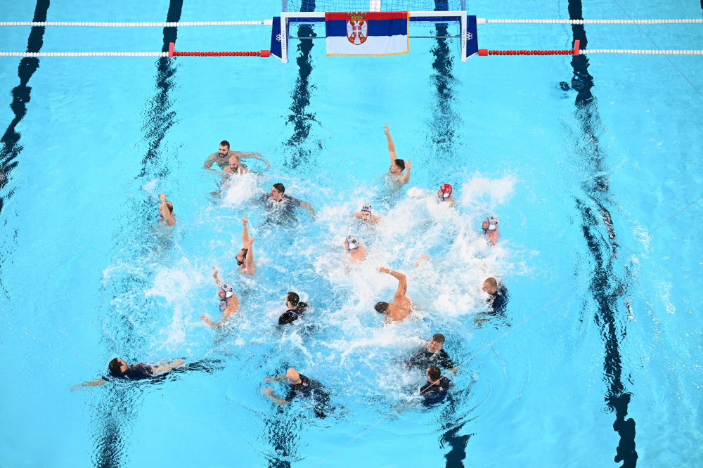 巴黎奥运会丨水球——男子金牌赛:塞尔维亚队夺冠