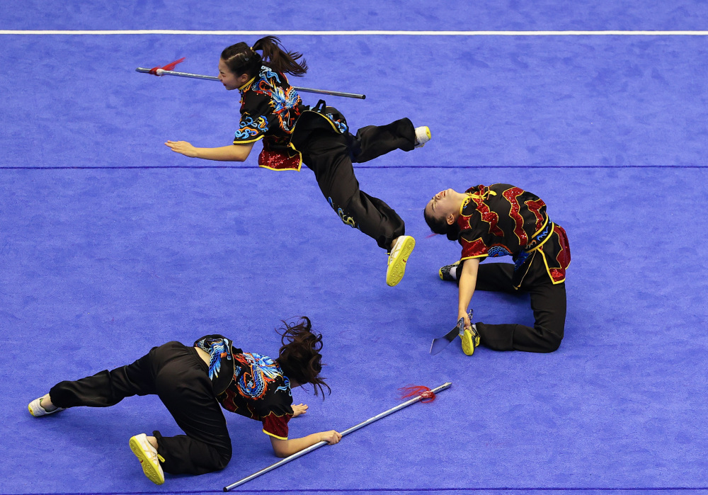 武术套路——中学组女子对练赛况