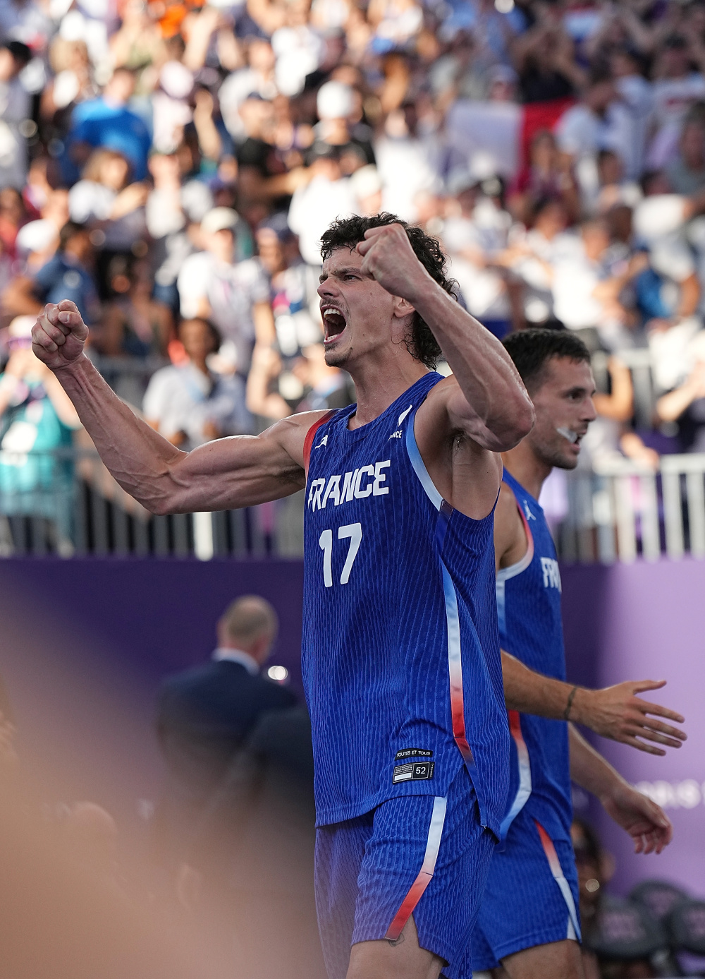 巴黎奥运会丨三人篮球男子半决赛法国胜拉脱维亚